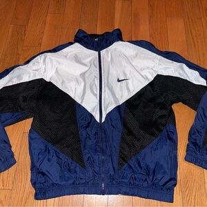 Nike Navy and White Jacket